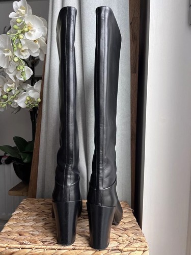 TOMMY HILFIGER Women's Boots UK 5 Stephanie Black Leather EU 38 RRP £290 - Imagen 4 de 18