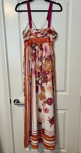 Alberta Ferretti Maxi Dress Size 4 Floral Print - Picture 2 of 5
