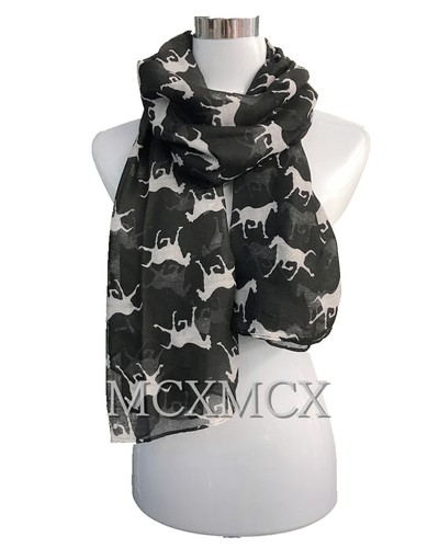 Damen Lang Mode Pferd/Pony Muster Schal Schal Schals Warp Stola - Bild 3 von 24