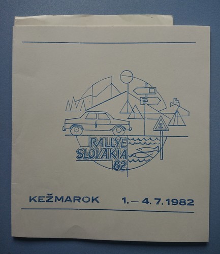 Cuaderno de programa Programa Automotoklub Kezmarok CSSR Rallye Eslovaquia 1982 - Imagen 1 de 6