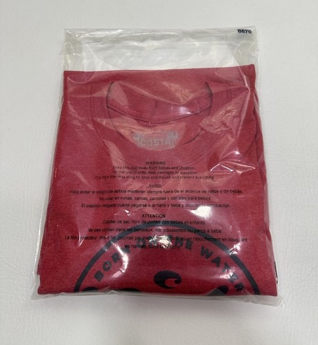 Costa Shirt Mens Large Red Born On The Water Short Sleeve Cotton Blend - Picture 7 of 7