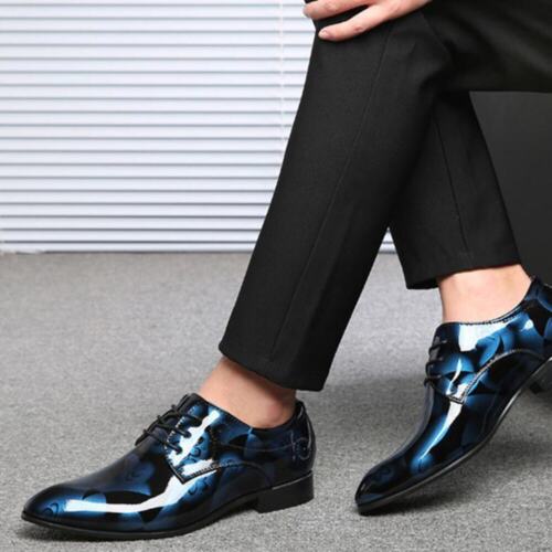 Zapatos de cuero para hombre Zapatos de vestir informales de negocios para jóvenes Cuero brillante Stitchi - Imagen 33 de 51