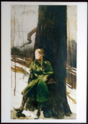 “Cape Coat” (A. Wyeth, 1982) Helga Testorf, Leonard EB Andrews, National Gallery