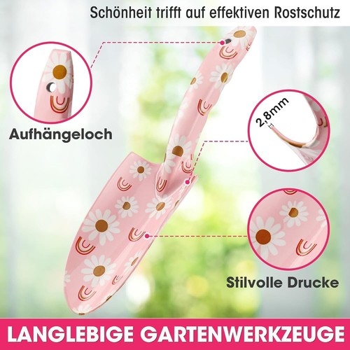 WORKPRO Rosa Gartenwerkzeug Set 4-tlg.mit Geschenkverpackung für Gärtnerinnen - Bild 4 von 8