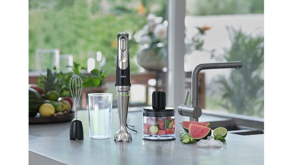 Braun Stabmixer-Set MultiQuick 9 MQ 9135XI mit Schneebesen und 1200 Watt Motor