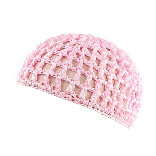 Women's Mesh Hair Net handmade Crochet Cap Kufi Caps Snood Sleeping Cover Hat - Picture 11 of 32