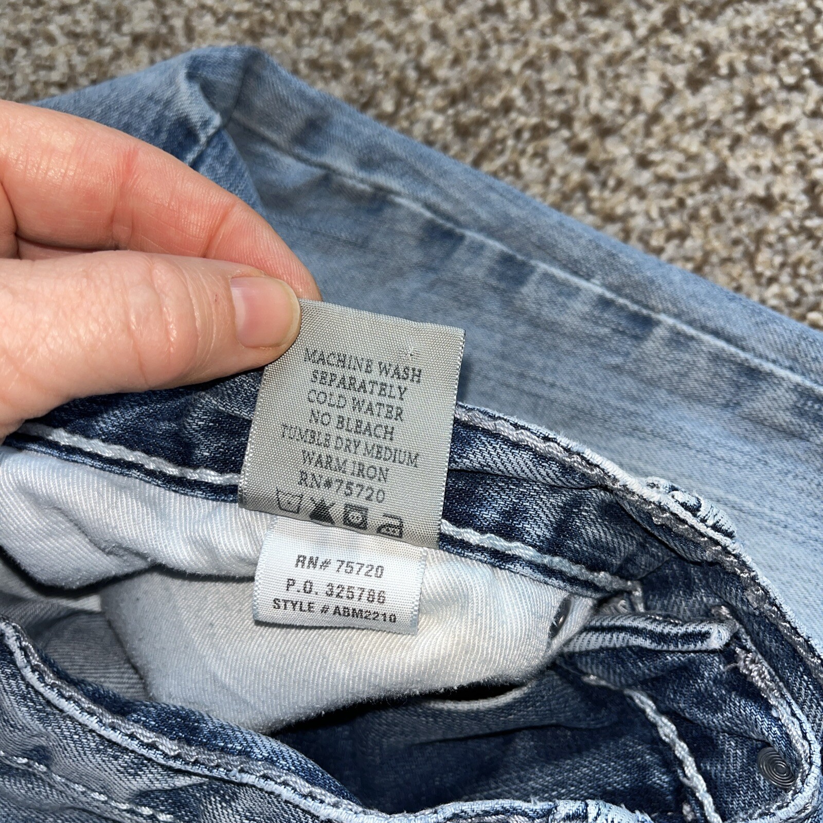 BKE Derek Jeans Mens 30x30.5 Blue Light Wash Straight Casual Classic - View 6