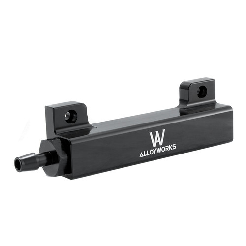 NEW VACUUM Block 6 Port Intake Manifold Fuel Gas Wastegate Turbo Boost NOS Black - Picture 9 of 12