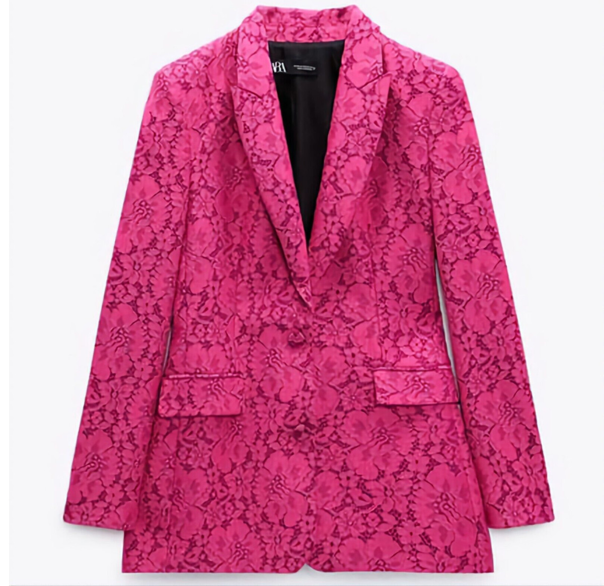 Pink shop lace blazer