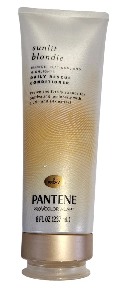 3 Pack Pantene Sunlit Blondie Daily Rescue Conditioner Toner For Blonde Hair 8oz - Image 2 of 3