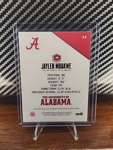2024 ONIT Atleta Alabama Calcio #S-8 JAYLEN MBAKWE Lava Auto /180 - Foto 3 di 3
