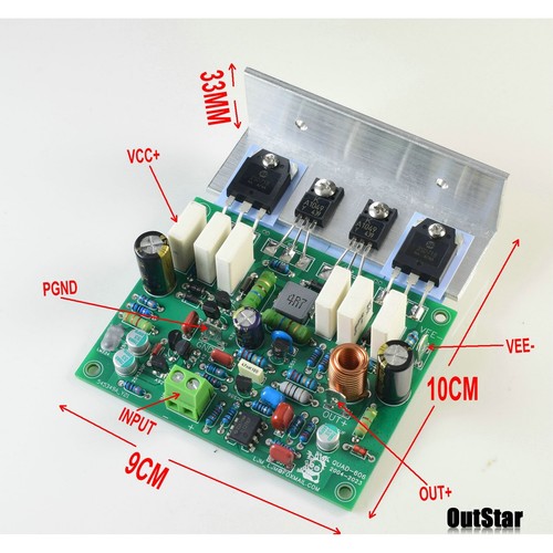 Kit hágalo usted mismo QUAD-606 QUAD606 placa amplificador mono salida amplificador de potencia 125W 8R 250W 4R - Imagen 4 de 6