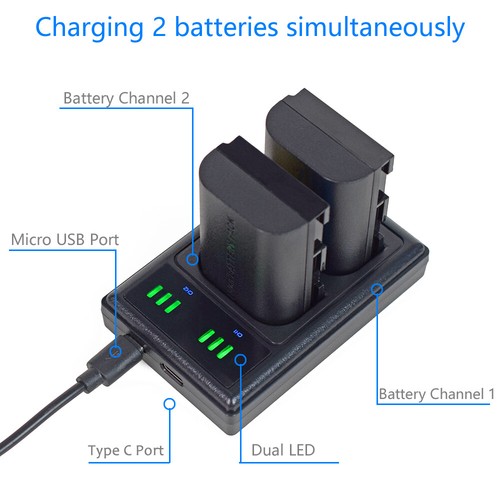 Akku oder Ladegerät für Canon EOS 5D Mark II III IV 70D 80D 90D LC-E6E LP-E6 E6N - Bild 45 von 49