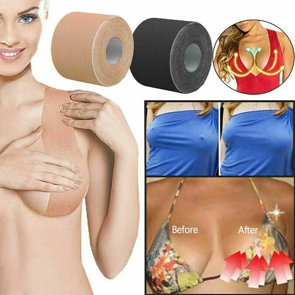 Women Solid Boob Tape for Large Breasts Breast Lift Tape Clothes