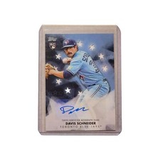 Davis Schneider Signed 2024 Toronto Blue Jays Topps Rookie Card Bsa-Sch