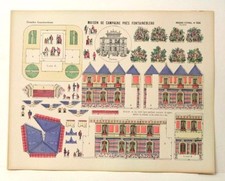 Imagerie D Epinal No338 Maison de Campagne/Grandes Constructions toy paper model