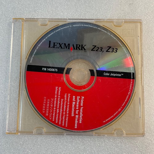 Lexmark Z23 Z33 Color Jet Printer Driver Software CD Disk For Windows & Mac 2001 - Picture 4 of 5