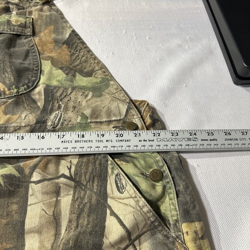 VTG Wrangler Pro Gear Realtree Bib Overalls Camo Size XL 44x30 See Measurements - Picture 7 of 12