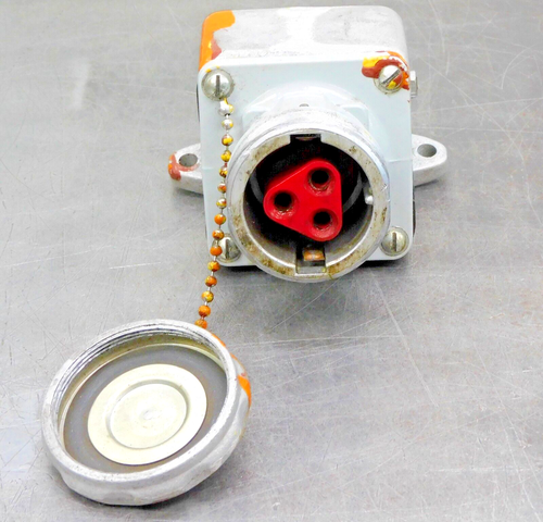 Lot of Two (2) Crouse-Hinds AR337 Arktite Receptacle Plug 30A 3W 3P 600V - Picture 7 of 9