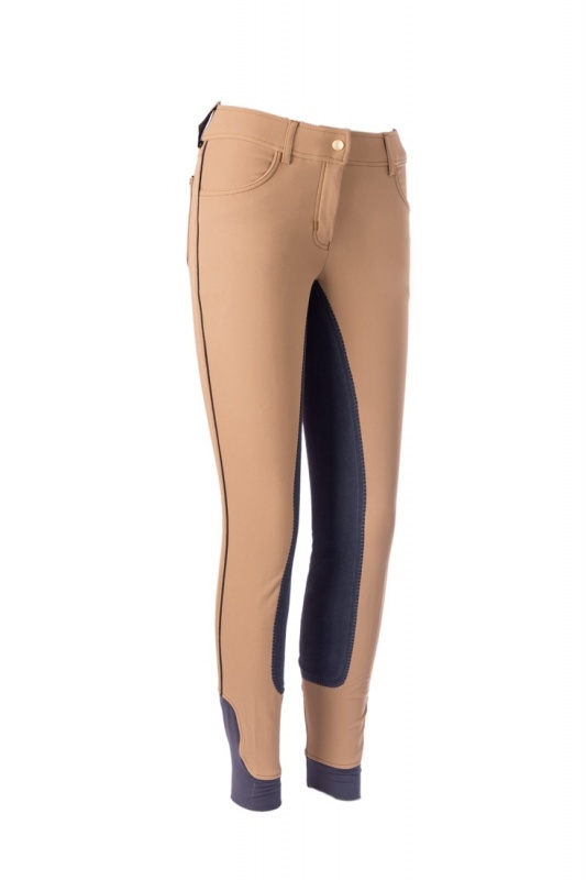 Damen Reithose Siena Piping 3/4 Alos Besatz Cavallino Marino camel/graphit NEU Damen Reithose Siena Piping 3/4 Alos Besatz Cavallino Marino camel/graphit NEU
