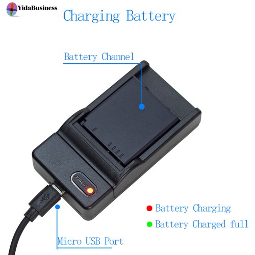 DMW-BCF10E Battery or charger for Panasonic DMC-FS10 DMC-FS11 DMC-FS12 DMC-FS15 - Picture 5 of 44
