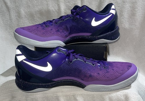 DS Nike Kobe 8 System Platinum Purple Playoff 2013 555035-500 Mens Size 12 - Picture 5 of 11