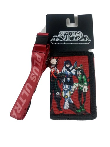 My Hero Academia MHA UA High Plus Ultra Crew Trifold Wallet With Lanyard Anime - Picture 1 of 4