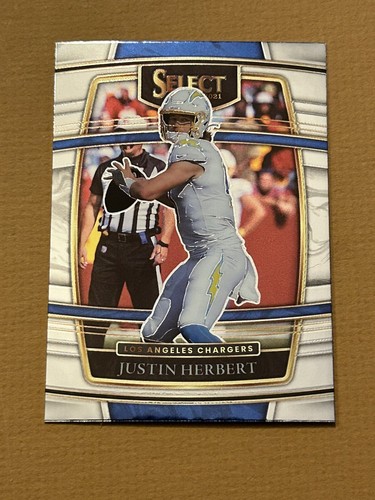 2021 ~ JUSTIN HERBERT #19 - DONRUSS PANINI / SELECT FOOTBALL CARD / MINT - Afbeelding 1 van 14