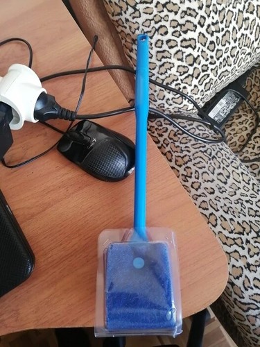 Aquarium accessories Fish Tank Cleaning Brush Plastic Sponge Glass Cleaner - Picture 4 of 4