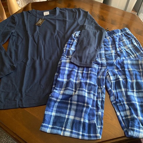 Men’s Essential Loungewear 2 Piece Sleepwear Set Size LargePocket Thermal New - Bild 16 von 24