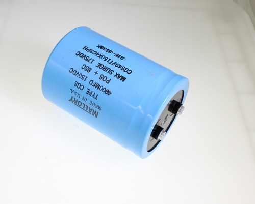 1x 4900uF 150V große Dose Elektrolyt Aluminium Kondensator 4900mfd 4.900 150VDC - Bild 1 von 1