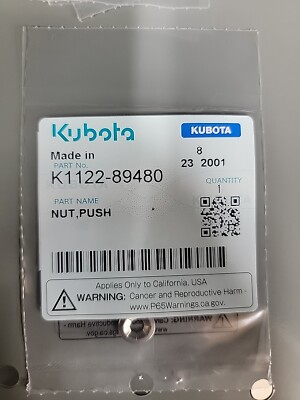 #ad OEM KUBOTA quot;SNAP WASHERquot; PN K1122 89480 $0.99