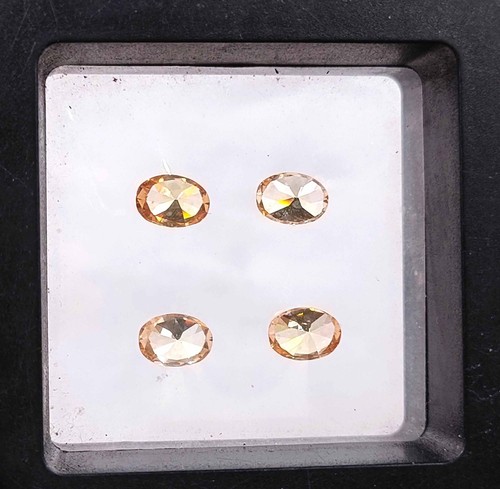 4 Pcs AAA Grade Natural Ceylon Padparadscha Sapphire 7x5mm Oval Cut Gemstone AKQ - Picture 10 of 10