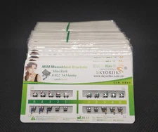 500 Sets Dental Metal Bracket MIM Monoblock Mini Roth 022 345 hooks Mesh Base