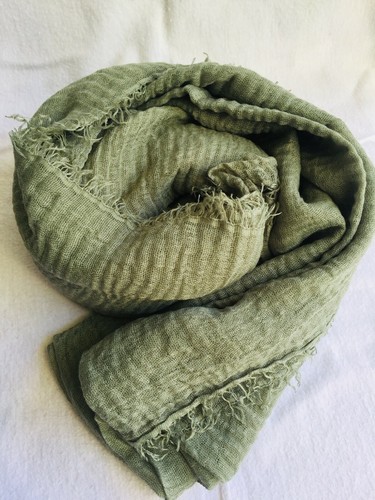 Crinkle Scarf Hijab Ladies Maxi Long Frayed Edges Crimp Mix Cotton Shawl Wrap - Picture 35 of 66