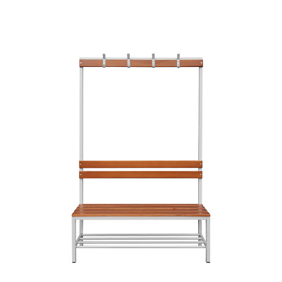 Sitzbank Garderobe einseitige Ausführung 400-1825 x 1200 x 400 mm Buche 806100