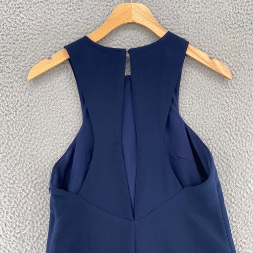 Tobi Dress Women Small Navy Shift Sleeveless Mini Stretch Party Event Minimalist - Picture 4 of 11