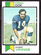 1973 Topps Football #433 Fred Cox Minnesota Vikings GD/VG