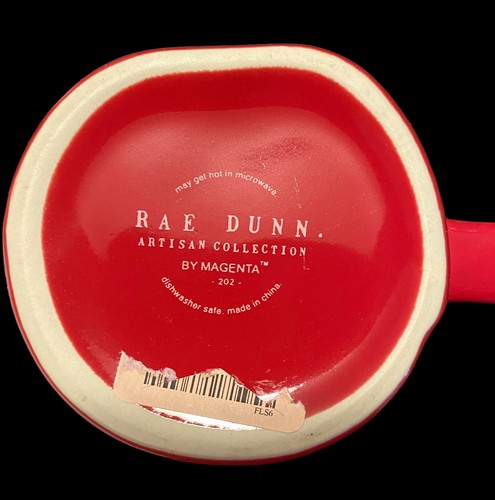 RAE DUNN  Christmas"MAKING SPIRITS BRIGHT" Red Mug By Magenta Brand New - Picture 4 of 7