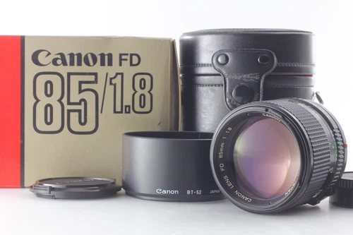 [Top MINT in Box ] Canon New FD NFD 85mm f/1.8 Portrait Prime MF Lens From JAPAN