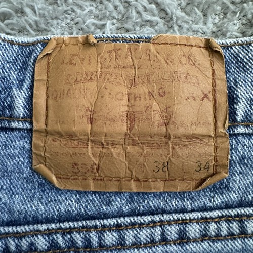 VTG Levis Mens 550 Relaxed Fit Jeans Vintage 90s Made In USA Size 38x34 - Picture 4 of 12