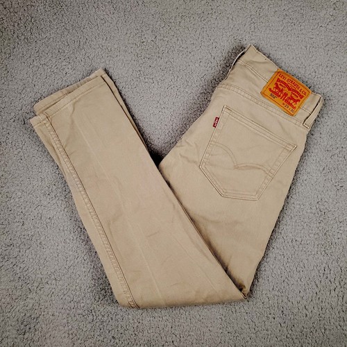 Levis 502 Herren Jeans 29x30 Beige Baumwolle Denim Hose 5 Taschen
