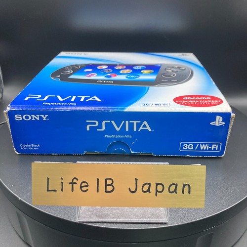 SONY Playstation PS Vita Crystal Black PCH-1100 Wi-Fi Gaming Handheld JP Edition - Picture 8 of 13