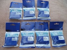 7 COMPATIBLE BROTHER M K131 M-K231 Label EZ touch 1/2" BLACK CLEAR km M 131 m131