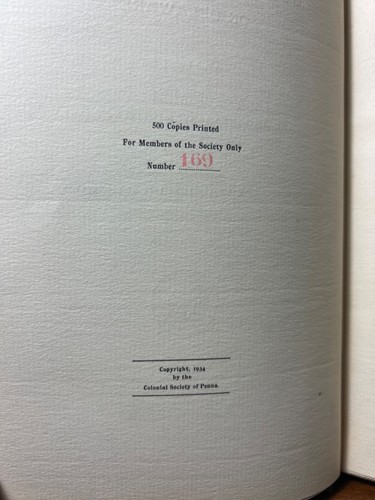 HTF Americana Records Court New Castle Delaware 1681-1699 Ltd Ed Genealogy 1935 - Picture 5 of 8