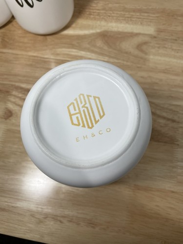 EH & CO Keramik Küche Behälter Zucker/Kaffee/Tee Bambus Verschluss Deckel mit Löffel - Bild 3 von 7