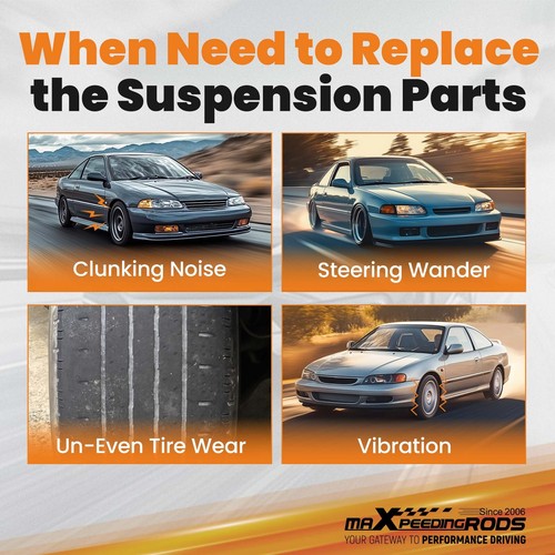 Coilovers & Front Upper Control Camber A-Arms Kit for Honda Civic EK 1996-2000 - Picture 3 of 13