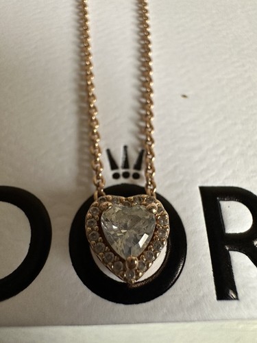 PANDORA Funkelnde Herz Ohrringe und Halskette Schmuck Geschenkset - Bild 5 von 8