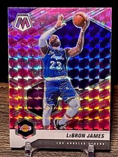 2020-21 Panini Mosaic LeBron James #81 Pink Camo Prizm Los Angeles Lakers