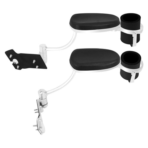 Adjustable Passenger Armrests Kit w/ Cup Holder For Honda Goldwing 1800 01-2017 - Picture 10 of 14